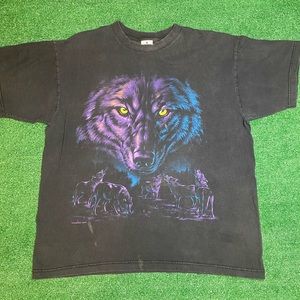 Vintage 90’s wolf animal Tee